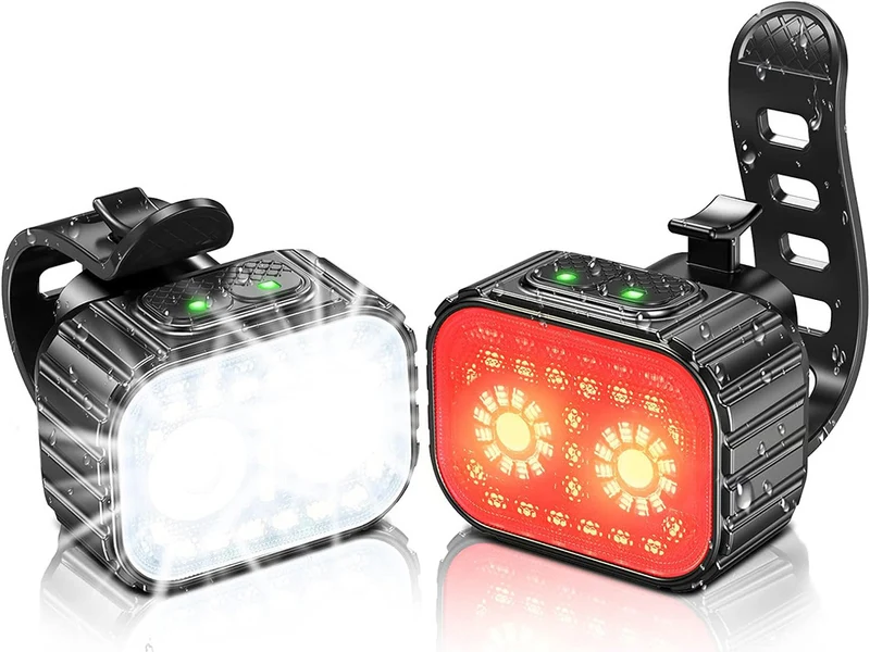 Fietsverlichting USB Oplaadbaar Koplamp en Achterlicht Set LED Verlichting