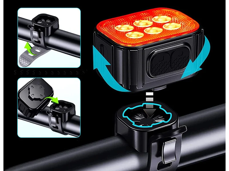 Fietsverlichting USB Oplaadbaar Koplamp en Achterlicht Set LED Verlichting