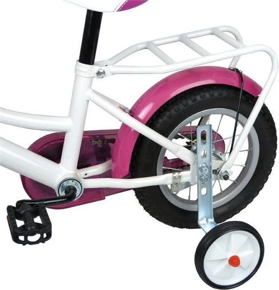 Zijwieltjes Kinderfiets 12 t/m 20 Inch - Kunststof - Rood