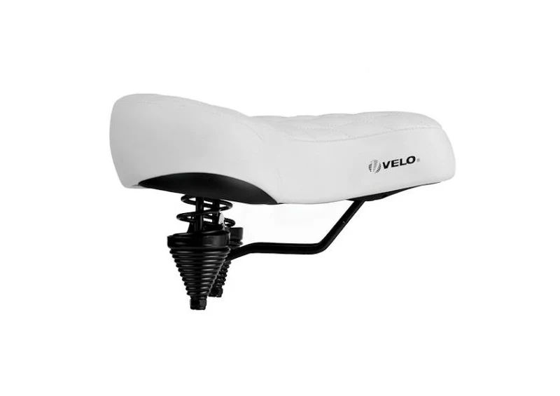 Fietszadel Comfort Zadel Dames/Heren - Foam Unisex Wit