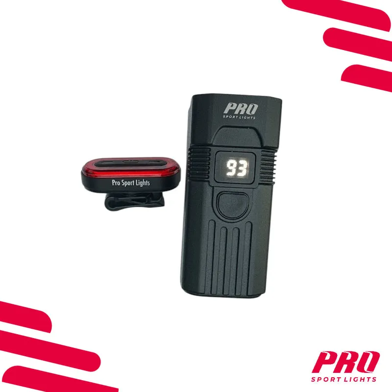 Fietsverlichting USB Oplaadbaar 1100 en 100 Lumen Koplamp en Achterlicht Fiets LED Fietslicht