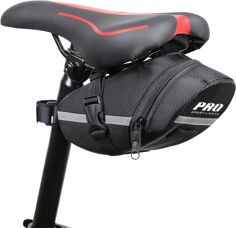 Fietstas Zadeltas Pro Sport Lights 1,2 Liter - Zwart - Fietstas - MTB/Racefiets