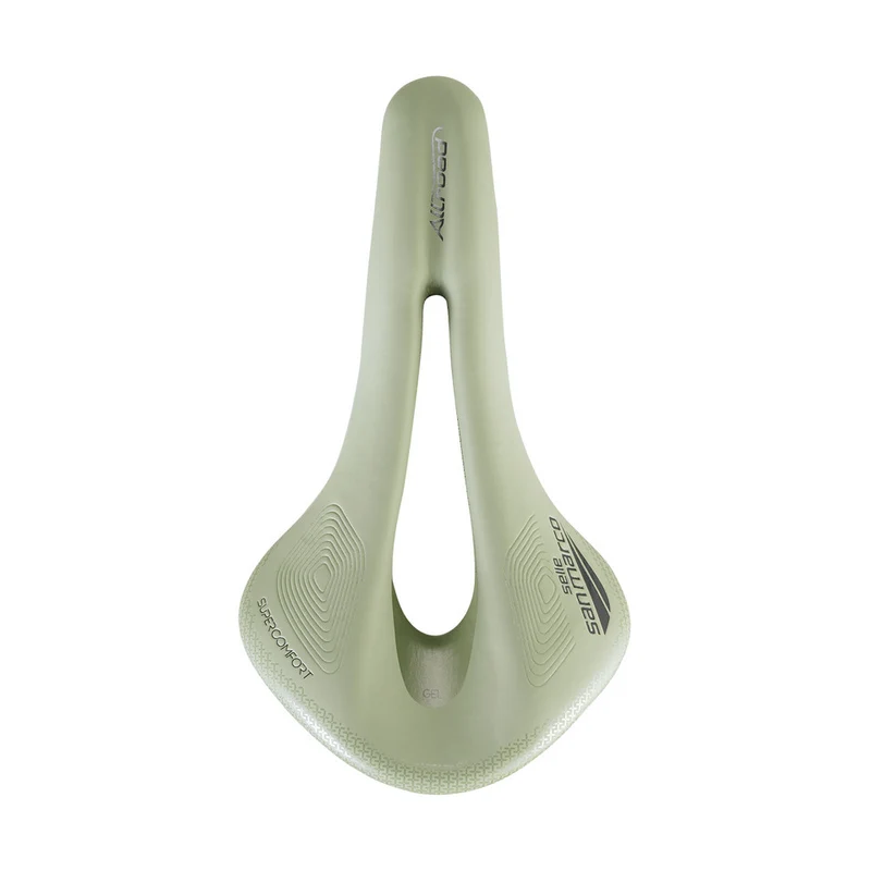 Selle SAN MARCO ALLROAD SUPERCONFORT OPEN-FIT RACING L3 Largeur 146mm Rails Acier Xsilite Vert Sauge