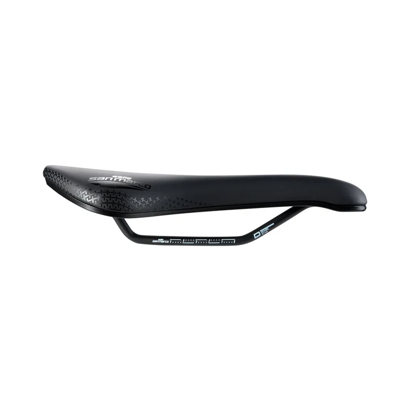 Selle SAN MARCO SHORTFIT 2.0 SUPERCOMFORT OPEN-FIT RACING L3 Largeur 155mm Rails Acier Xsilite