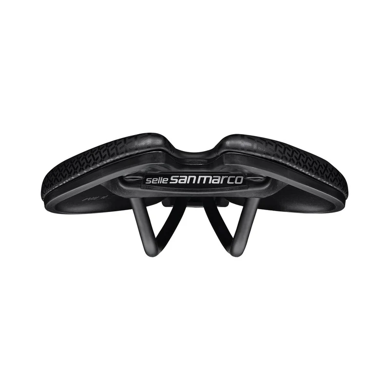 Selle SAN MARCO ASPIDE SHORT COMFORT OPEN-FIT DYNAMIC L3 Largeur 155mm Rails Manganèse