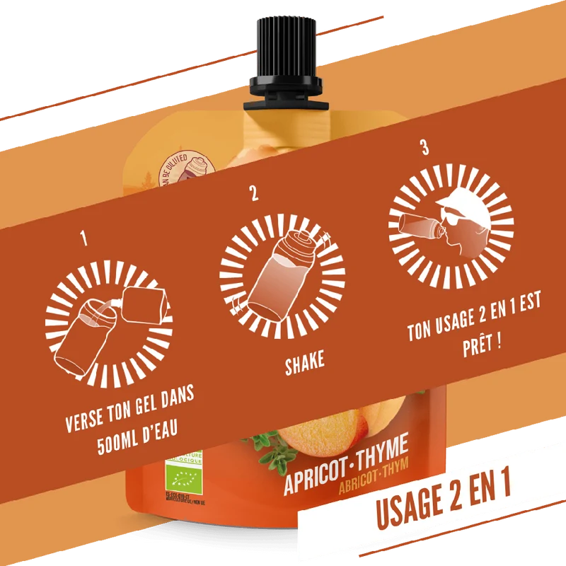 Gel Énergétique BAOUW BIO Abricot-Thym (85g)
