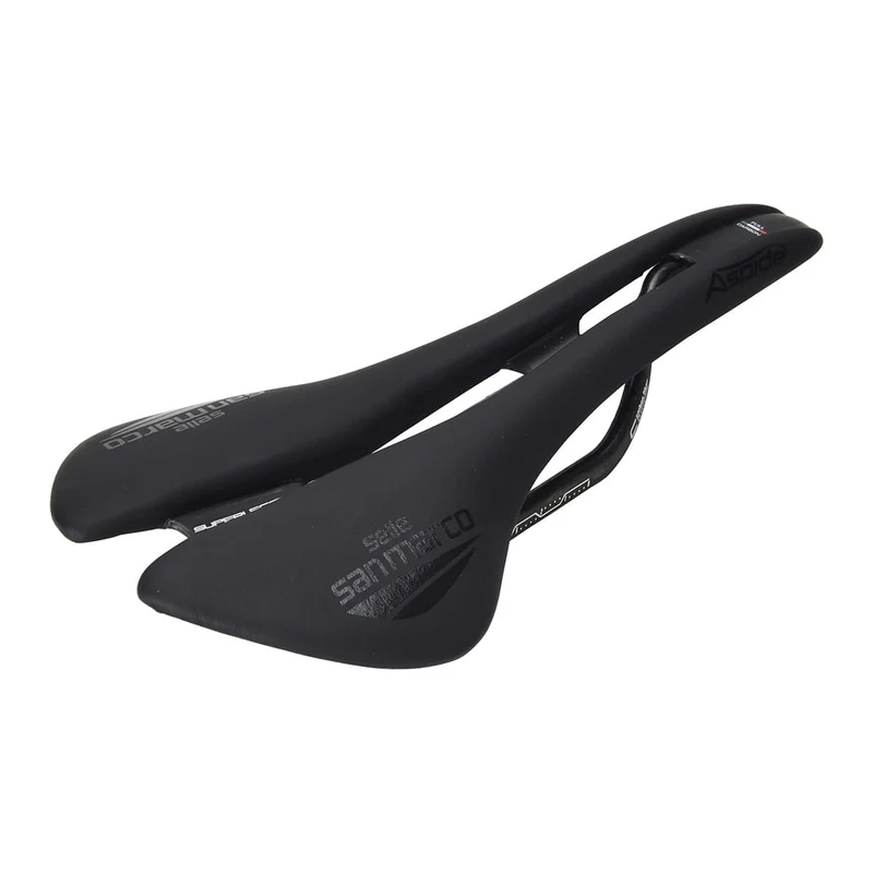 Selle SAN MARCO ASPIDE SUPERLEGGERA OPEN FIT WIDE Rails Carbone