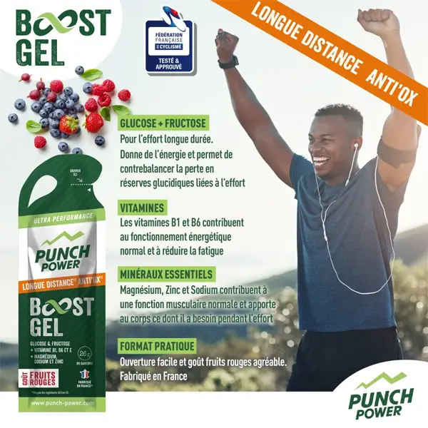 Boost Gel Longue Distance Antiox (40g) - Fruits Rouges