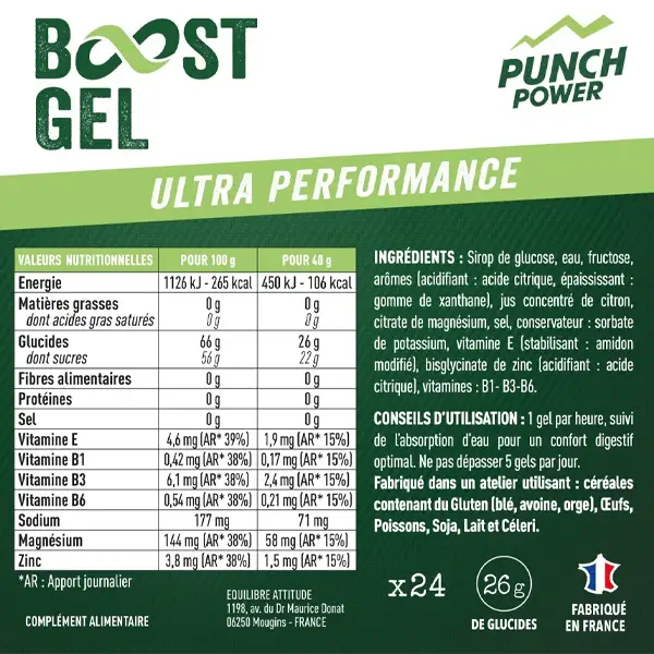 Boost Gel Longue Distance Antiox (40g) - Fruits Rouges