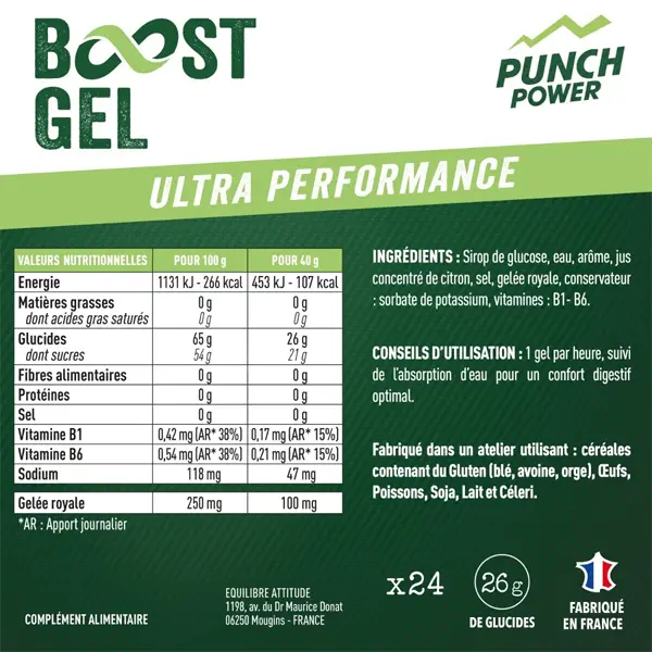 Boost Gel Effort Intense (40g) - Citron