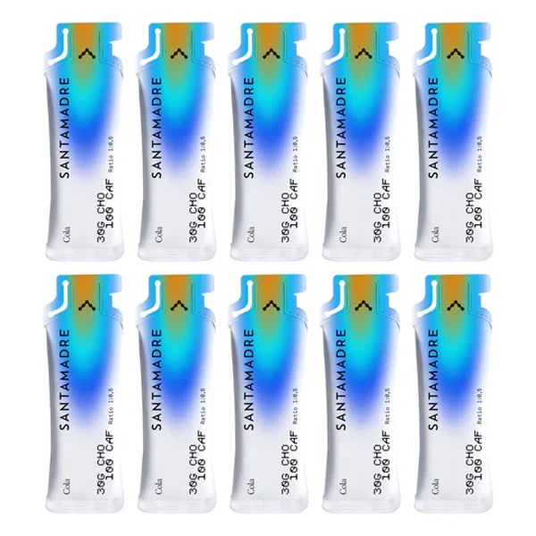 SANTA MADRE - Energy Gels Pack 30CHO 100 CAF (10x60g) - Goût au Choix