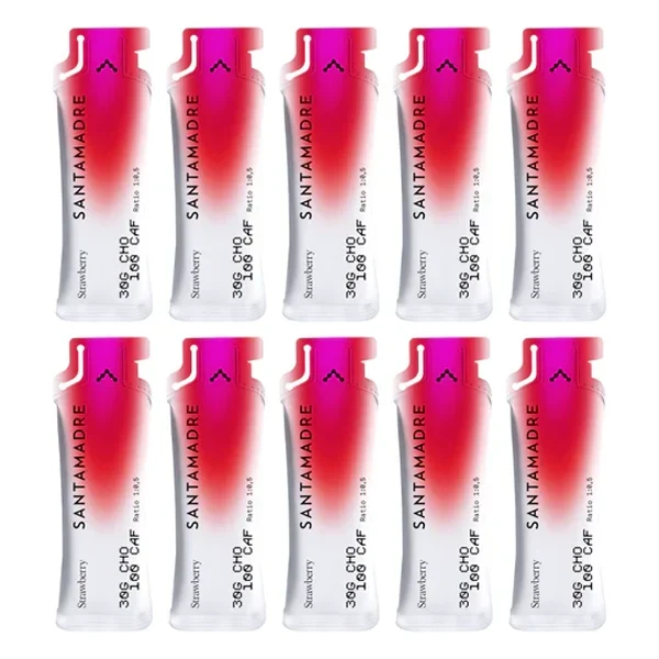 SANTA MADRE - Energy Gels Pack 30CHO 100 CAF (10x60g) - Goût au Choix
