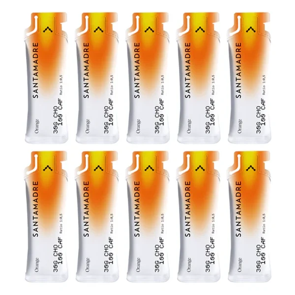 SANTA MADRE - Energy Gels Pack 30CHO 100 CAF (10x60g) - Goût au Choix