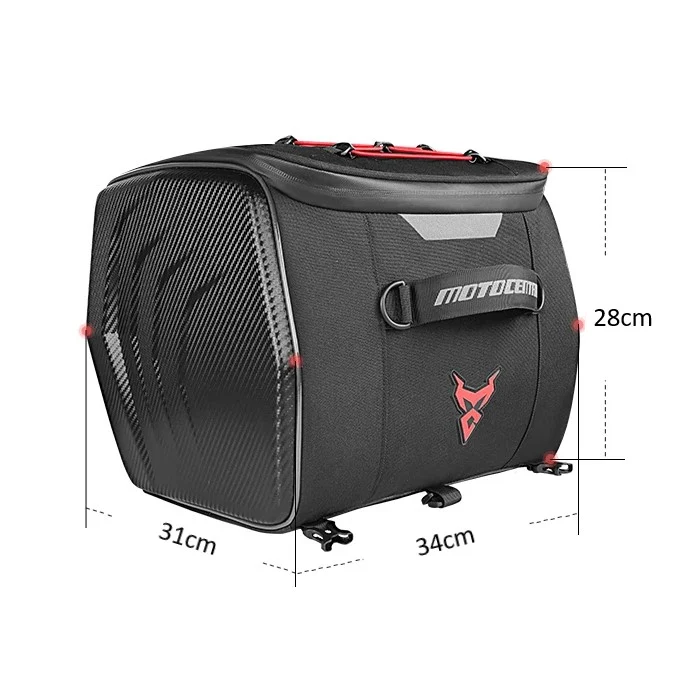 Sacoche de selle moto rectangulaire