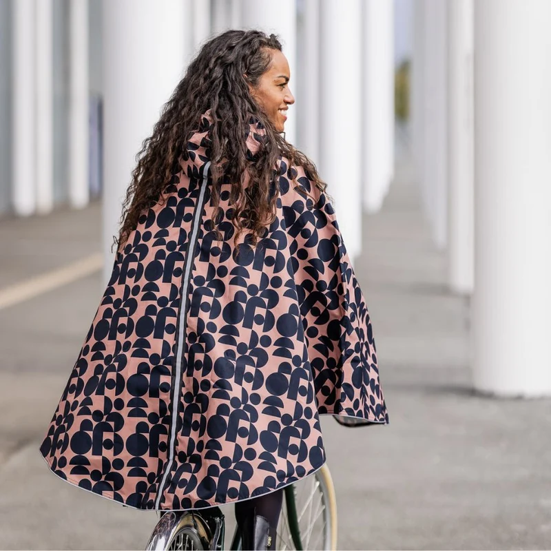 Cape de pluie vélo unisexe Le Temps des Grenouilles - Polyester 100% recyclé
