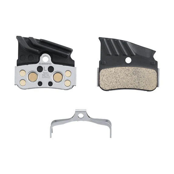 Plaquettes Shimano N04C-MF en métal avec ailette et ressort (la paire)