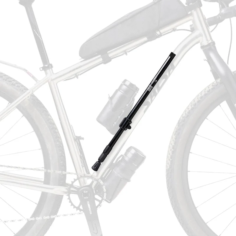 Béquille vélo télescopique sur rail de selle Bikerando Biri Pro Carbone