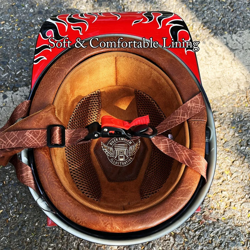 Half-Face Motorhelm met DOT & ECE Certificering - Sportieve Baseballcap Stijl Veiligheidshelm voor Scooter | Sansoti