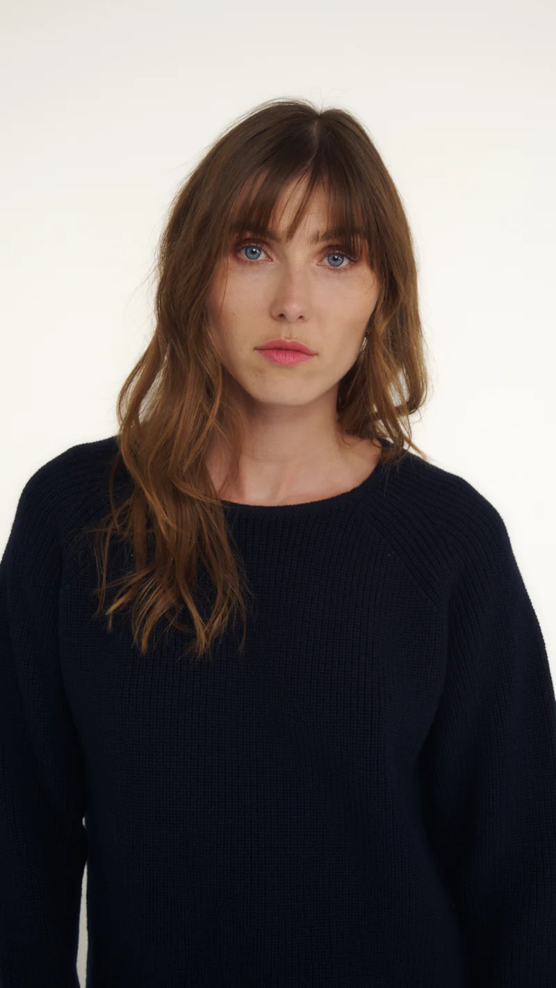 Pull col amovible laine mérinos JOAN 001.
