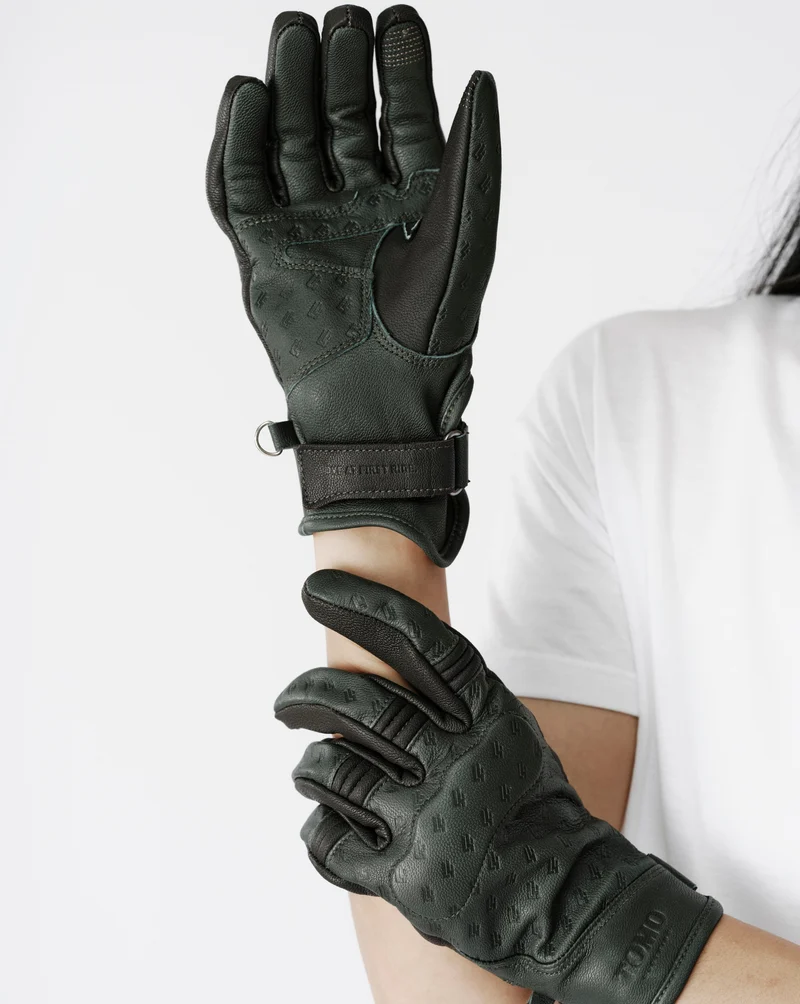 Pack bomber JIM 001. vert & gants ZOÉ 001.