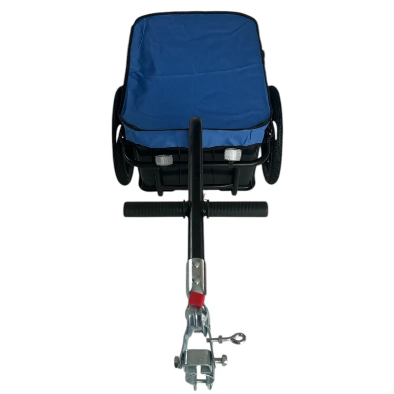 Fietskar 70L Fiets Aanhanger Met Krat Trolley + Reflectoren - Blauw - Waterdicht