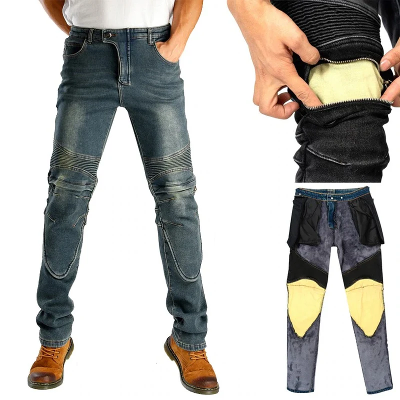 Jean de moto avec kevlar