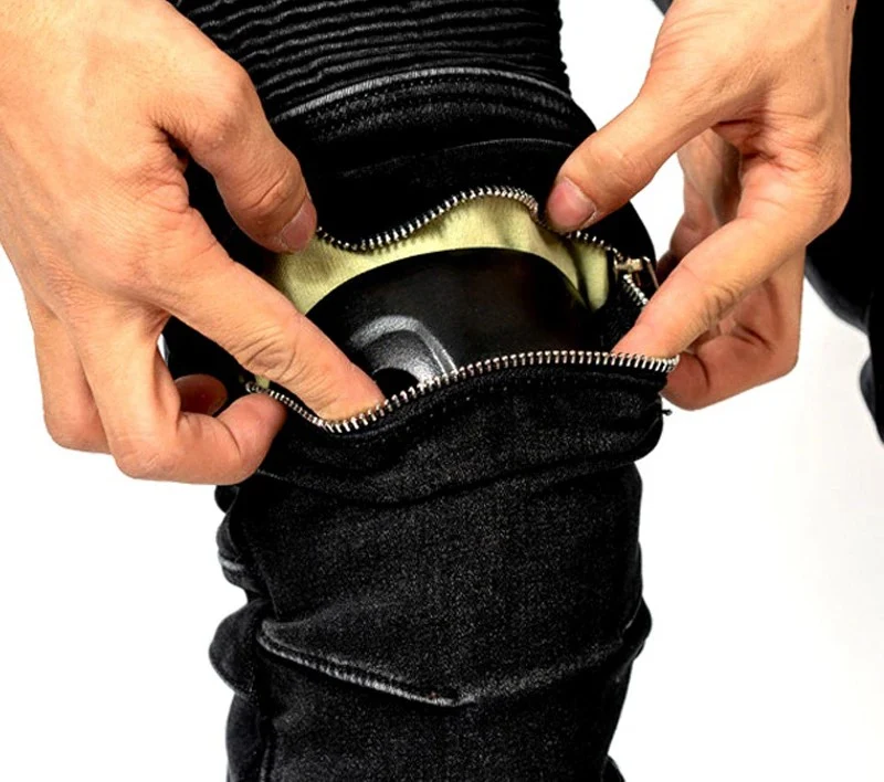 Jean de moto avec kevlar