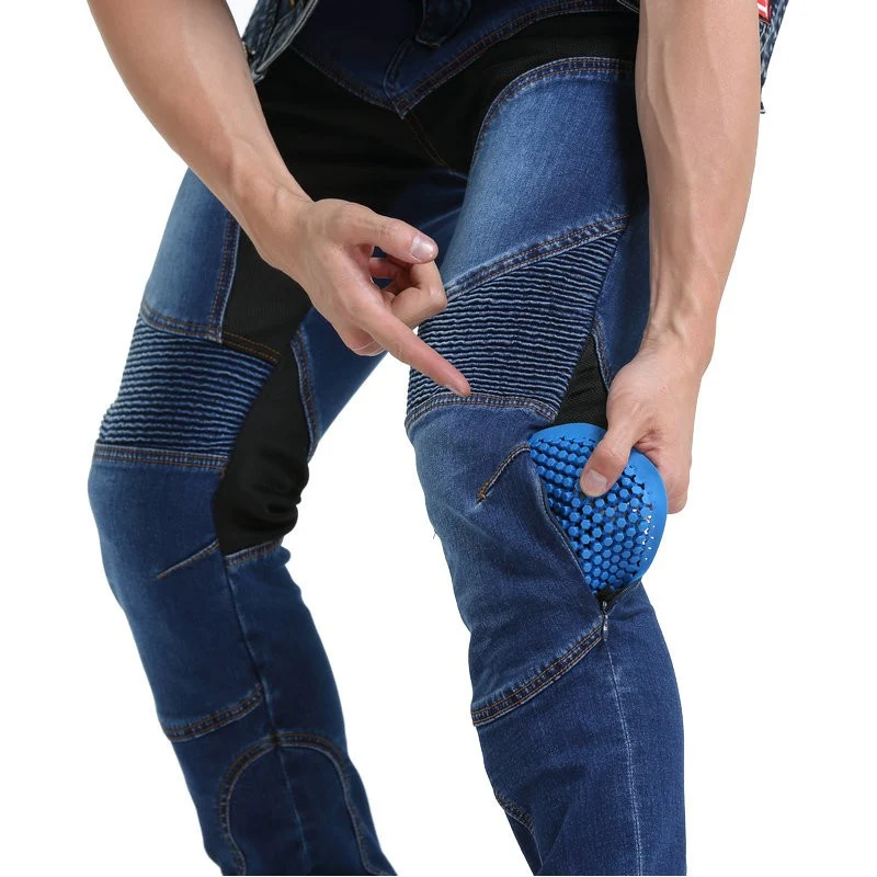 Jean de moto Kevlar Renforce - Bleu