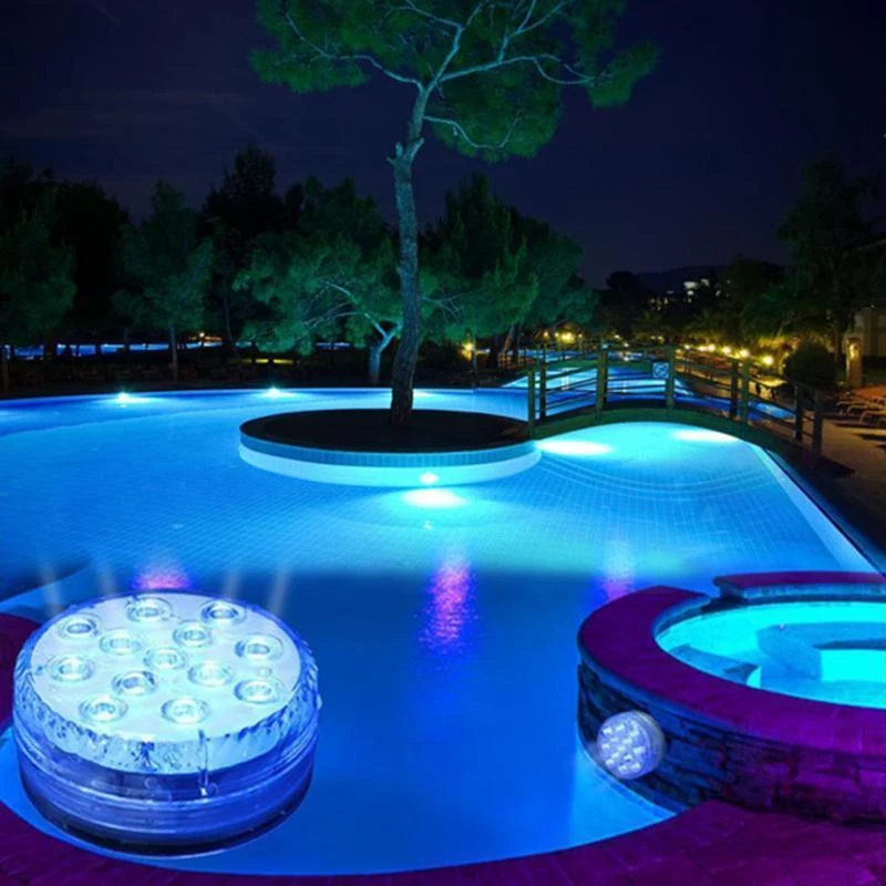 Onderwaterlamp RGB op afstandsbediening met zuignap 13 LED voor zwembad jacuzzi aquarium spa waterproof verlichting | Sansoti