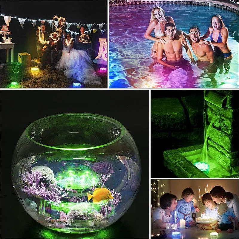 Onderwaterlamp RGB op afstandsbediening met zuignap 13 LED voor zwembad jacuzzi aquarium spa waterproof verlichting | Sansoti