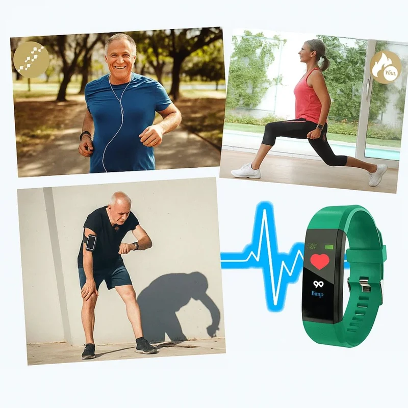 Slimme Horloge met Valdetectie GPS Tracker en Gezondheidsmeting voor Senioren Ouderenzorg Veiligheid | Sansoti