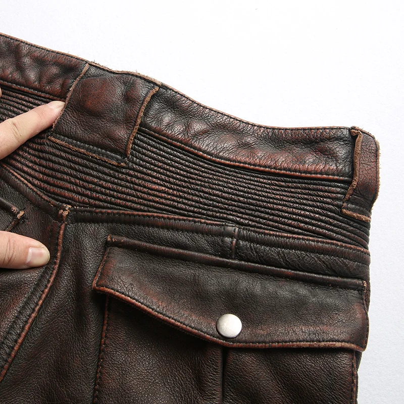Pantalon de moto en cuir - Smooth