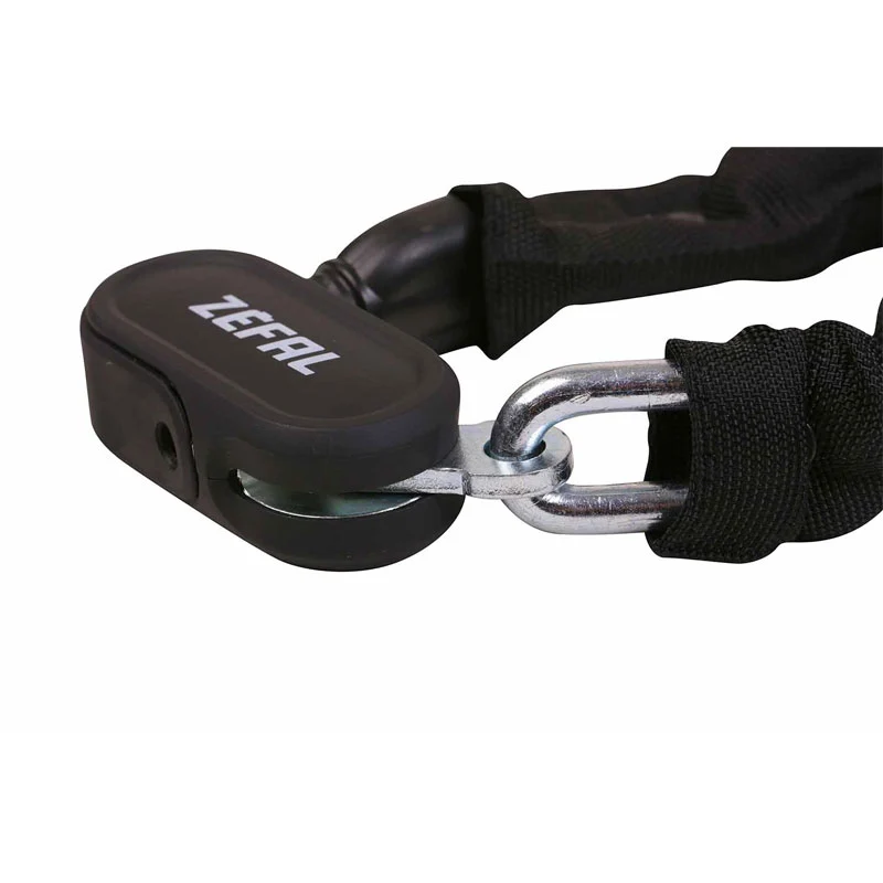 Antivol chaîne Zefal K-Traz M10 – Ø8 mm, 90 cm, double verrouillage Z Safe, 2 clés incluses