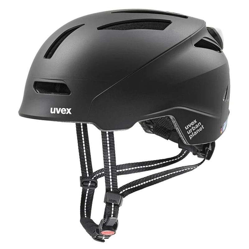 Casque vélo ville noir unisexe UVEX Urban planet Led