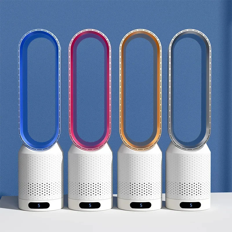 3-in-1 Luchtkoeler met Ionisator en HEPA-filter Zilver Blauw Goud Roze voor Allergieën en Zuivere Lucht | Sansoti