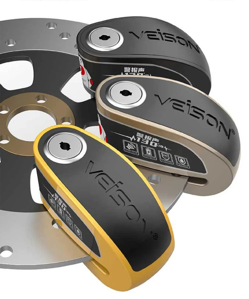 Bloque disque moto + Alarme 130DB