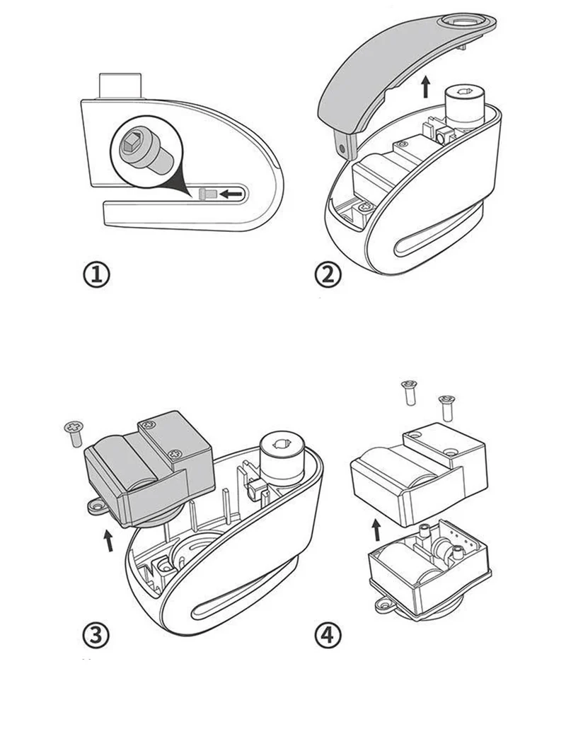 Bloque disque moto + Alarme 130DB