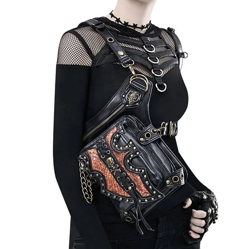 Sacoche de jambe moto - Steampunk