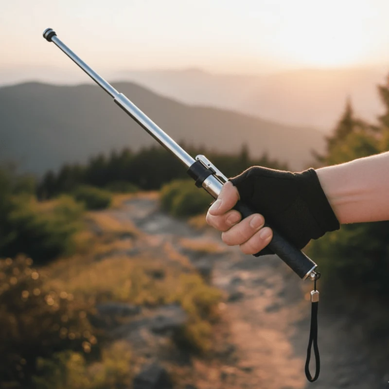 Verstelbare Trekkingsstok met Anti-Slip Handgreep – Lichtgewicht Wandelstok voor Veiligheid & Stabiliteit – 3 Lengtes | Sansoti