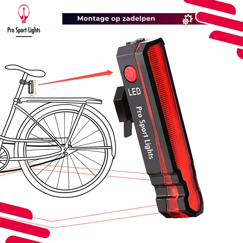 Rood Polyline Pro Sport Lights achterlicht