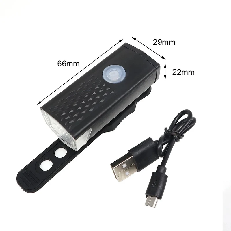 Fietsverlichting USB Oplaadbaar 300 en 120 Lumen Voorlicht Achterlicht Fiets LED