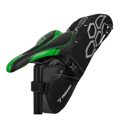 Fietstas Zadeltas 12 Liter Waterdicht Saddle Bag met Reflectie Zwart