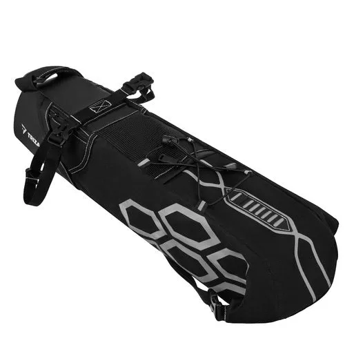 Fietstas Zadeltas 12 Liter Waterdicht Saddle Bag met Reflectie Zwart