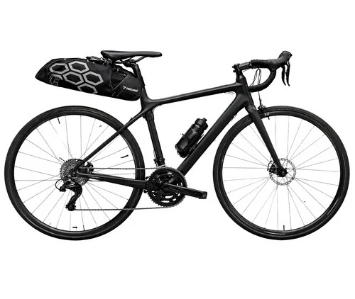 Fietstas Zadeltas 12 Liter Waterdicht Saddle Bag met Reflectie Zwart