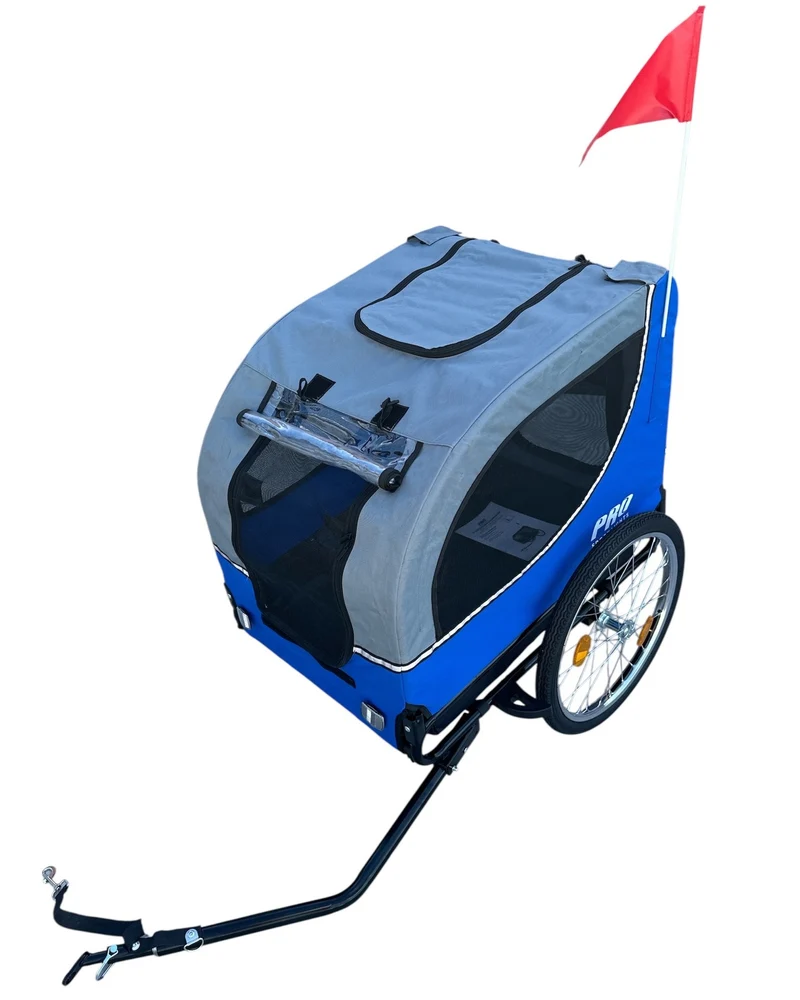 Hondenfietskar Fietskar hond - opvouwbaar - Hondenkar Deluxe Grijs - Max 30kg