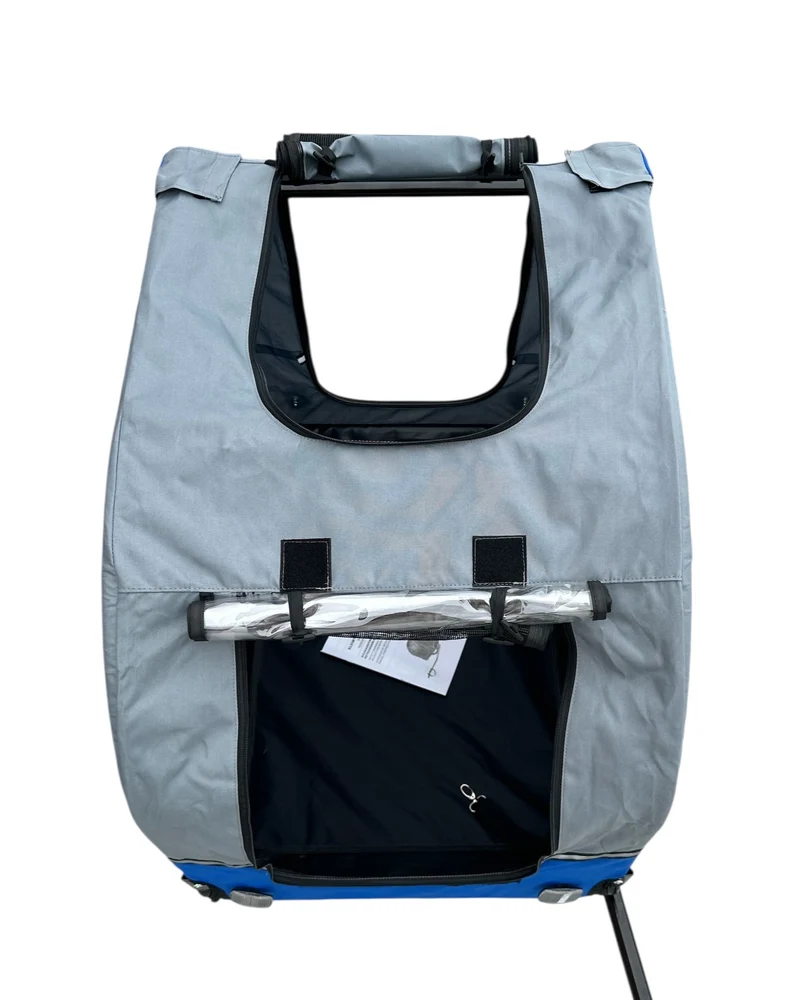 Fietskar Hond Blauw Hondenfietskar met Reflectoren – Blauw – Fietsaanhanger tot 30kg