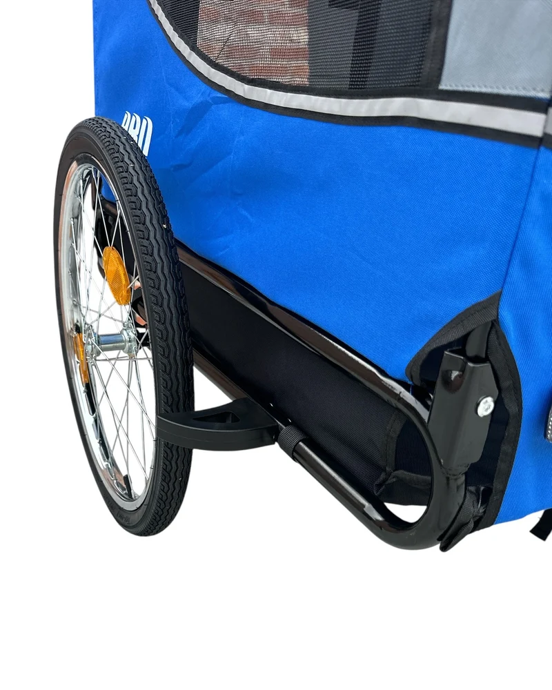 Hondenfietskar Fietskar hond - opvouwbaar - Hondenkar Deluxe Grijs - Max 30kg