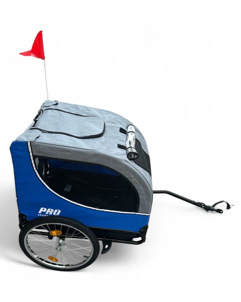 Hondenfietskar Fietskar hond - opvouwbaar - Hondenkar Deluxe Grijs - Max 30kg