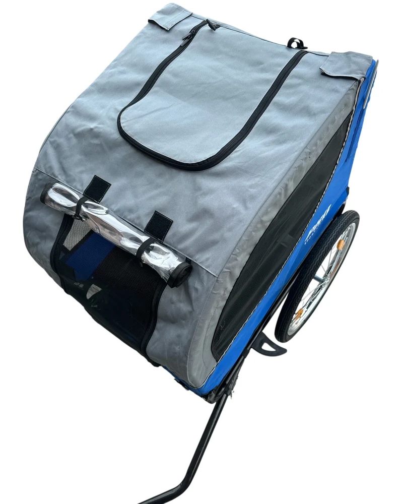 Hondenfietskar Fietskar hond - opvouwbaar - Hondenkar Deluxe Grijs - Max 30kg