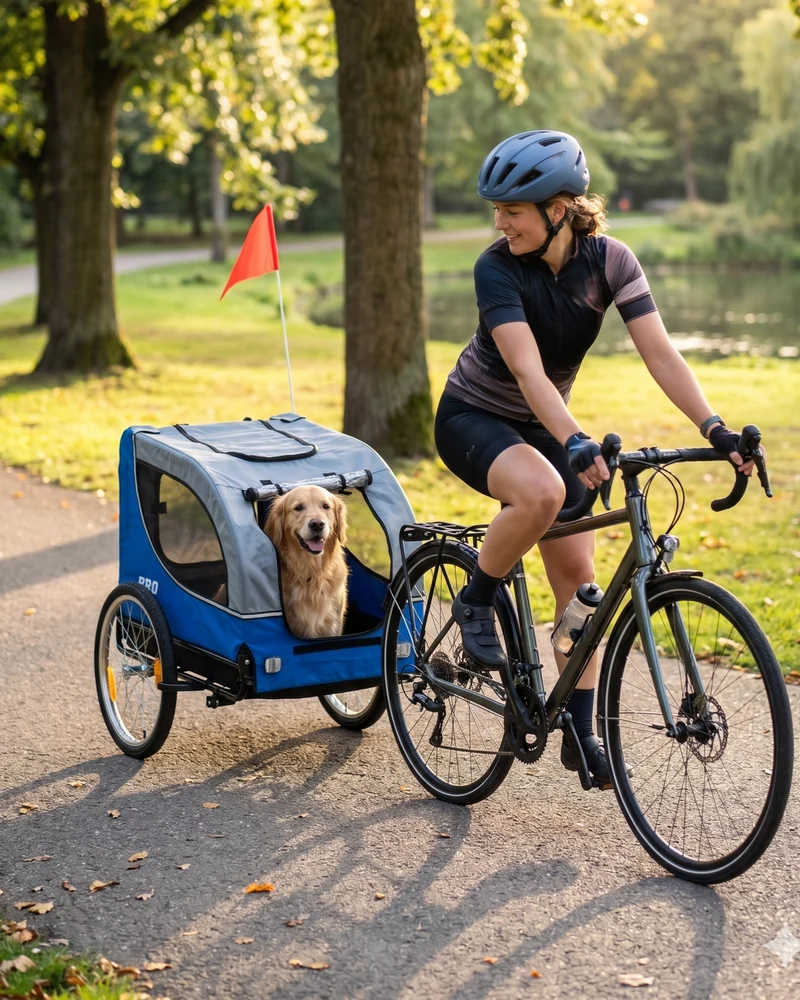 Fietskar Hond Premium Hondenkar Opvouwbaar – Blauw – Waterdicht – Tot 30kg